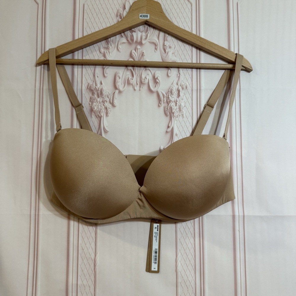 Skims Ultimate Push Up Strapless Bra In Sand Size 36DD NWT $60